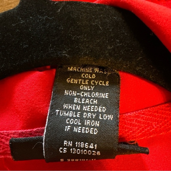 LANE BRYANT WOMEN'S RED LONG SLEEVE ZIP UP JACKET SIZE 14/16 Cinched Waist Light - Picture 10 of 10